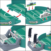 Jeu de football de table pour enfants, double combat, jeu de société de football de bureau, mini-terrain en plastique ABS vert, jouets pour la rentrée scolaire, jeu parent-enfant