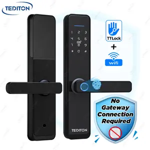 Tediton New Technology APP Fingerprint Digital Lock TTlock Wifi Door Lock senza Gateway