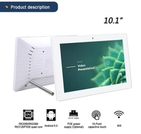Moniteur industriel Android 10 OS, processeur quadricœur 1,6 GHz, écran tactile LCD FHD, 2 Go de RAM, 16 Go de ROM, Wi-Fi 2,4 G, 10,1 pouces, RJ45 250