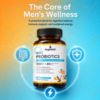 Probiotiques pour hommes en marque privée, 100 milliards d'UFC, 20 souches, avec prébiotiques et palmier nain pour le soutien intestinal, immunitaire et de la prostate