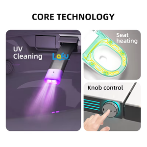 Inodoro Inteligente de Cerámica Automático con Asiento Grande en Forma de U, Montado en el Suelo, Sanitario Inteligente Económico para Baño, Superventas - Product Image 5