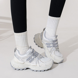 KX216 LYKU Baskets de course décontractées respirantes pour femmes, baskets de marche épaisses en maille antidérapantes EVERGREEN Printemps Automne Été - Product Image 4