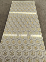 Feuille de PVC multi-usages effet marbre UV pour panneau mural, décoration de meubles
