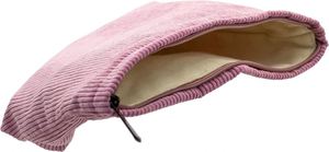 Bolsa de Cosméticos Rosa de Pana Plana Multiusos para Almacenamiento de Artículos de Joyería, Deportivos, de Viaje, de Estudio y de Trabajo, al por Mayor - Product Image 3