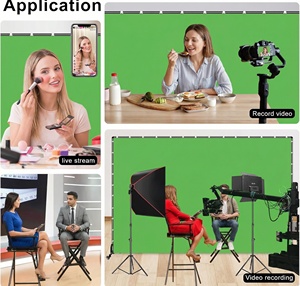 Support de fond vert mobile 2x3M avec roues pour studio photo et vidéo, support de fond roulant avec écran vert - Product Image 6