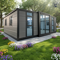 Maison préfabriquée européenne en acier de 20 pieds avec 2 chambres, maison conteneur extensible pour villas, maison Ray-Zen