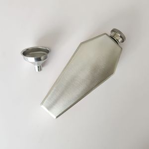 Fiaschetta in Acciaio Inox Titanio di Alta Qualità 6oz, Design Quadrato Mini, Colore e Logo Personalizzabili, Regalo Minimalista per Uomo, Campeggio - Product Image 5