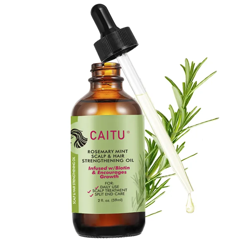 Factory Selling Nourishing Treatment Split Ends and Dry Scalp Organics Rosemary Mint Hair Growth Oil