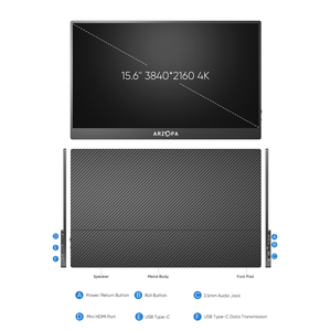 Arzopa 16.1 inch 2K 144Hz 72% NTSC điện thoại thông minh telefono ecran tốt nhất Seconde màn hình di động cho máy tính xách tay - Product Image 3