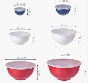 Conjunto Organizador de Cozinha: Tigelas de Plástico Ecológicas de Grande Capacidade para Armazenamento de Alimentos, Preservação da Frescura, Design Moderno, Embalagem para Festa - Product Image 2