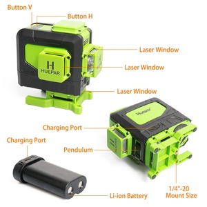 Huepar Remote <strong>Control</strong> 903DG for Tile,Green Self-leveling 360 Degree Horizontal&amp;Vertical 12 Multi Line 3D <strong>Laser</strong> <strong>Level</strong> - Product Image 2