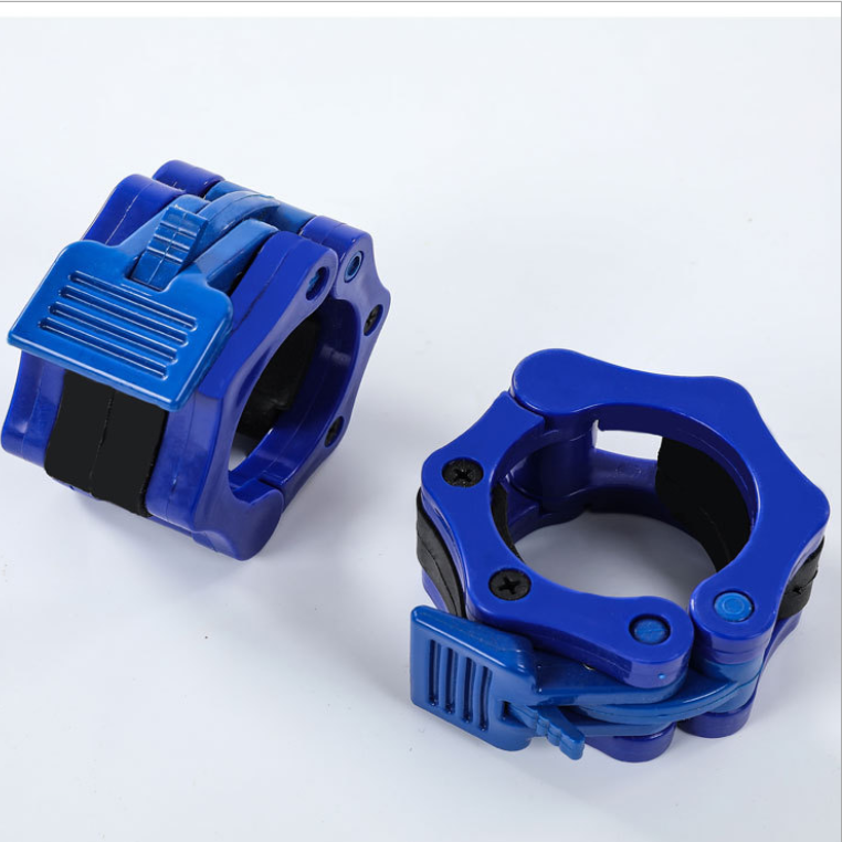 Customization 50mm Competition Weight Lifting Threaded Clamps Barbell Collars Nylon Collars