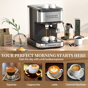 Machine à café expresso semi-automatique électrique à <span class=keywords><strong>prix</strong></span> d'usine, vente chaude, pompe à pression 20 bars, contrôle <span class=keywords><strong>de</strong></span> la température, pour usage domestique - Product Image 5