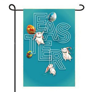 High Quality Double-Sided Polyester Digital Printed Waterproof Easter <b>Garden</b> <b>Flag</b> with Fiberglass Pole for Yard Display - Product Image 3