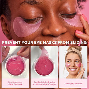 Venta al por mayor 30 pares debajo de la máscara parches para los ojos Gel hidratante iluminador rosa para las arrugas de los ojos bolsas - Product Image 4