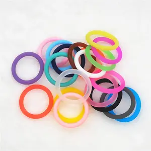Hot Sale 20 Colors Safe Silicone O Ring Baby Silicone Pacifier Dummy Chain Baby Silicone Teether Toy