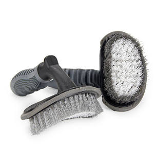 Cepillo para Neumáticos de Coche Chongteng con Mango Curvo Antideslizante, Herramienta de Limpieza de Ruedas con Fuerte Eliminación de Manchas - Product Image 5