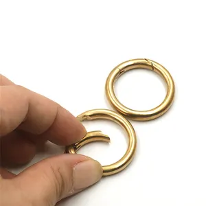 Trang sức phụ kiện Vòng Cổ Vòng đeo tay phần cứng kích thước khác nhau kim loại mở O Vòng mùa xuân O khóa rắn brass mùa xuân O Ring - Product Image 6
