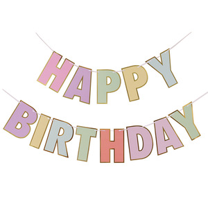 <span class=keywords><strong>Guirlande</strong></span> de cartes de banderoles Macaron, papier, décorations pour fête d'<span class=keywords><strong>anniversaire</strong></span>, 20 pièces - Product Image 1