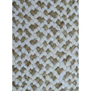 Tapis en jute naturel gris délavé, tressé à la main, cousu à la main, réversible, écologique, durable, adapté aux animaux domestiques, moderne - Product Image 1