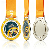 Medaglie Personalizzate in Lega di Zinco per Sport e Mezza Maratona con Incisione Laser, Logo Personalizzato, Piccolo MOQ per Eventi