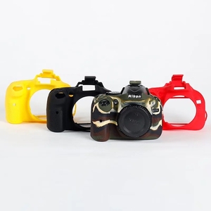 Housse de Protection en Silicone Souple pour <span class=keywords><strong>Appareil</strong></span> <span class=keywords><strong>Photo</strong></span> <span class=keywords><strong>Nikon</strong></span> D5200, Étui de Corps en Caoutchouc - Product Image 1