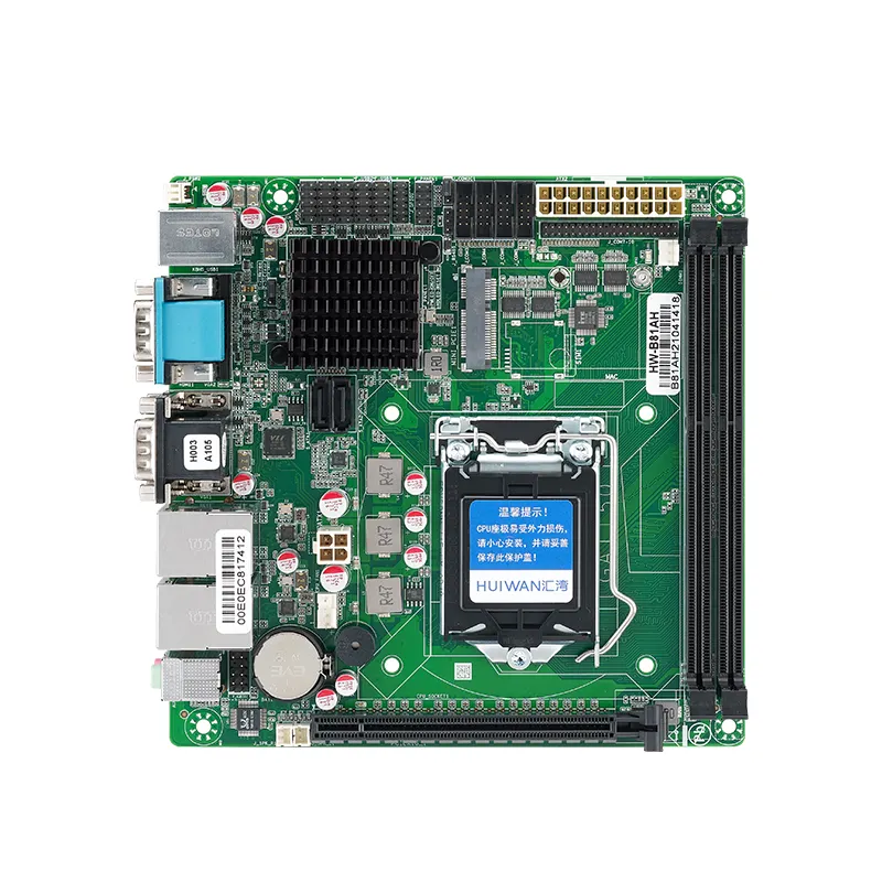 Factory Sale Intel H81 4 th Gen Core /Pentium /Celeron Desktop Motherboard Ddr3 16G Mother Board With RS232