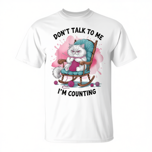 Camiseta de punto para amantes de los gatos, manga corta, cuello redondo, unisex, para adultos, impresión digital, actividades promocionales - Product Image 3