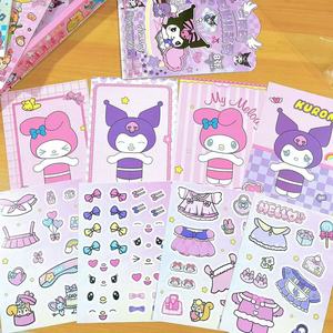 Juego de Disfraces de Hello Girl, Juego de 16 Pegatinas de Estilo de Dibujos Animados, Juguete de Bricolaje para Niños - Product Image 4