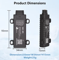 X16B - Localizador GPS Inteligente para Vehículos con Posicionamiento en Tiempo Real 2G+4G, Compatible con Múltiples Alarmas y Posicionamiento Multimodo