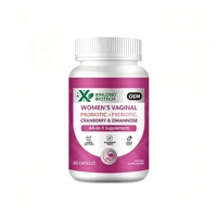 Capsules Probiotiques Prébiotiques pour Femmes Canneberge D-Mannose Chardon-Marie Racine de Pissenlit Marque Privée OEM