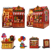 Hamaileon DIY Puzzle 3D en Bois pour les Fêtes, Décoration Artisanale de Noël, Kit de Construction Miniature Ouvrable pour Bonbons, Cadeaux pour Adultes