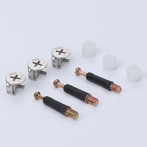 Heavy Duty Zinc Alloy 3 in 1 Furniture Connectors Cam <b>Lock</b> Nut Dowel for Durable Cabinet <b>Wardrobe</b> Joint Fastening - Product Image 1