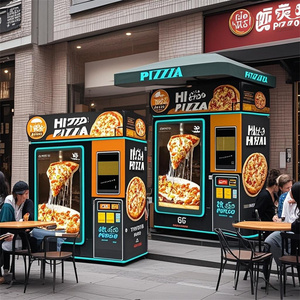 Hot Food Frozen Commercial Pizza Smart Máquina expendedora automática al aire libre - Product Image 1