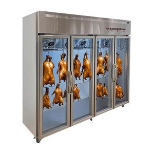 Exhibidor Refrigerado Comercial para Jamón Ibérico Español, Panceta <span class=keywords><strong>de</strong></span> <span class=keywords><strong>Cerdo</strong></span> Crujiente, Acero Inoxidable, Sistema <span class=keywords><strong>de</strong></span> Colgado Multicapa, Control Inteligente - Product Image 2