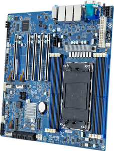 เมนบอร์ดเซิร์ฟเวอร์ MW53 HP0 ซ็อกเก็ตเดี่ยว รองรับ Intel Xeon W แพลตฟอร์ม 8 สล็อต DDR5 หน่วยความจำแบบ 4 แชนแนล PCIe Gen5 x16 สล็อต  พอร์ต LAN แบบคู่ 10GbE - Product Image 2