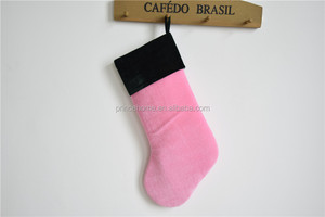 Venta caliente rosa y verde de terciopelo de media de la Navidad - Product Image 4