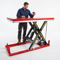 Table élévatrice à ciseaux électrique hydraulique en acier certifiée CE, capacité 3000 kg, 1M 2M 5M, télécommande pour chargement/déchargement de marchandises