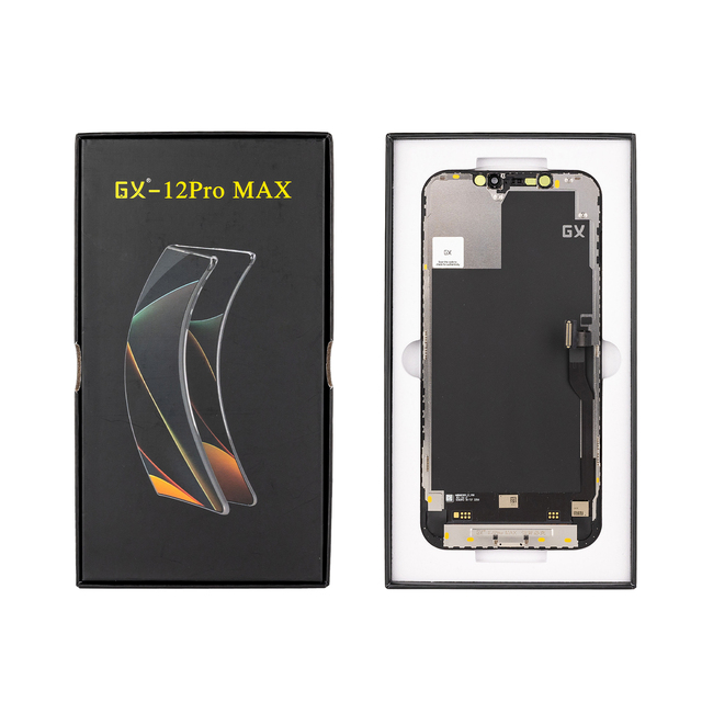 GX Brand Hard and Soft OLED LCD Screen 12 ProMax Mobile Phone OLED Display Replacement Screen for iPhone 12PROMAX