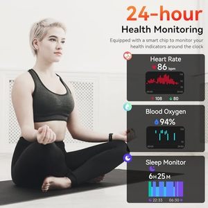 Reloj Inteligente SENBONO IDW25 con Alexa Integrada, Pantalla HD de 1.83 Pulgadas, Monitor de Actividad Física, Función de Sueño y Conversación, Compatible con Android e iOS - Product Image 5