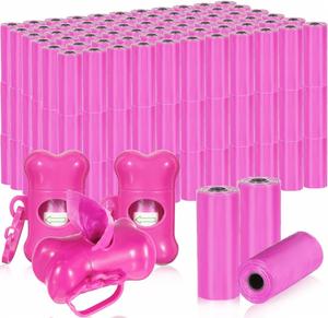 Bolsas para excrementos de mascotas con logotipo personalizado de fábrica, con dispensador de bolsas para excrementos de perro, para uso en el hogar, al aire libre, para pasear cachorros y viajar - Product Image 2