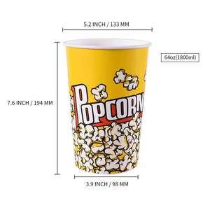 Calentador osposable, cubo opcorn, 32oz 64oz - Product Image 2