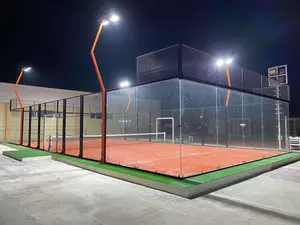2023 Professional Padel Court Supplier Super Panoramic Paddle Tennis Court For Tennis Training