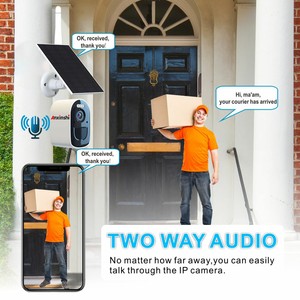 Cámara de Seguridad Solar Inalámbrica de 4 Canales, Sistema de Seguridad Solar Mini con Doble Marca 5G WIFI para el Hogar, Visión Nocturna de 4MP - Product Image 5