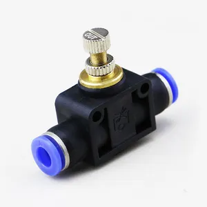 LSA PSA 4mm - 12mm Straight Speed Controllers Pneumatic Speed Control Valve Fitting