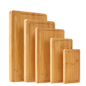 Bloc de boucher de cuisine de luxe, en bambou, pour la viande végétale, vente en gros, 9 pièces - Product Image 1