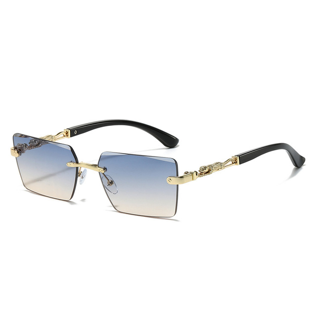 Customizable Logo Rimless Cut Sunglasses Fashionable Rimless Glasses for Men and Women
