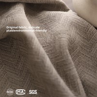 Rideau occultant de style minimaliste, rideau en chenille de haute précision de style italien pour chambre à coucher et salon
