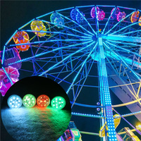 Lumières ponctuelles LED cabochon pour manège carrousel, éclairage caméléon