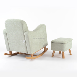 Sillón Mecedora de Maternidad para Lactancia y Descanso con Taburete - Product Image 3